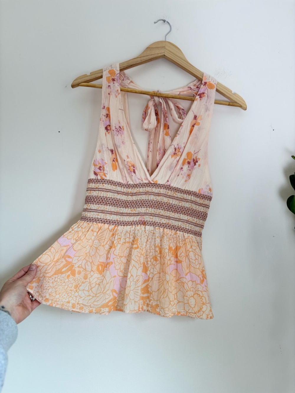 Free People Brinkley Smocked Tank